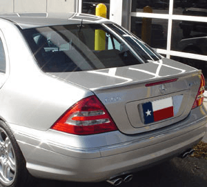 Mercedes C-Class DAR Spoilers OEM Look Trunk Lip Wing w/o Light FG-002