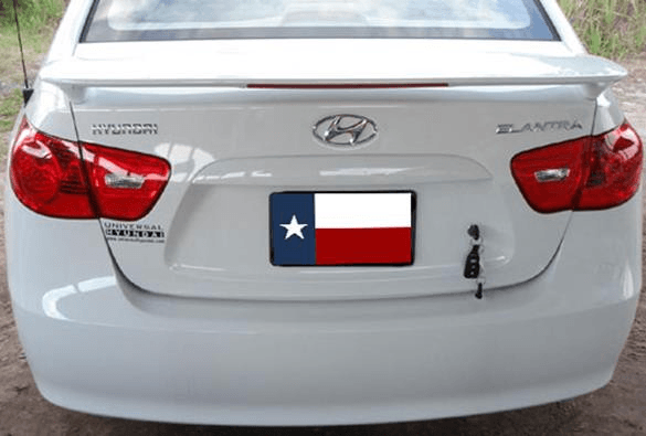 Hyundai Elantra DAR Spoilers Custom 3 Post Wing w/ Light FG-080