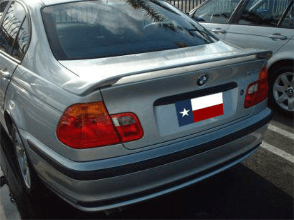 Bmw 3 Series 4Dr DAR Spoilers OEM Look 3 Post Wing w/o Light FG-207