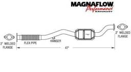 MagnaFlow Direct Fit Front Catalytic Converter - 22768