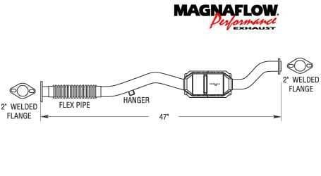 MagnaFlow Direct Fit Front Catalytic Converter - 22768
