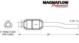 MagnaFlow Direct Fit Rear Catalytic Converter - 23826