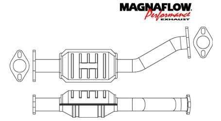 MagnaFlow Direct Fit Rear Catalytic Converter - 23865