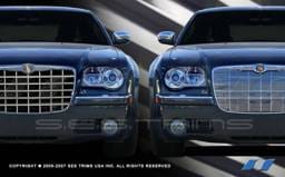 Chrysler 300 SES Trim Billet Grille - 304 Chrome Plated Stainless Steel - CG107