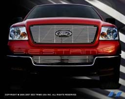 Ford F150 SES Trim Billet Grille - 304 Chrome Plated Stainless Steel - CG103