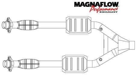MagnaFlow Direct Fit Y-Pipe Catalytic Converter - 93344