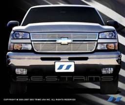 Chevrolet Silverado SES Trim Billet Grille - 304 Chrome Plated Stainless Steel - CG112