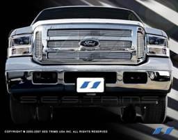 Ford F350 SES Trim Billet Grille - 304 Chrome Plated Stainless Steel - CG113