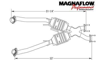 MagnaFlow Direct Fit Performance Catalytic Converter - 93332