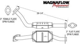 MagnaFlow Direct Fit 29.25 Inch Catalytic Converter - 93385