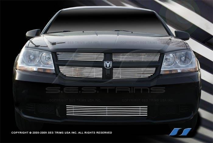 Dodge Avenger SES Trim Billet Grille - 304 Chrome Plated Stainless Steel - CG167