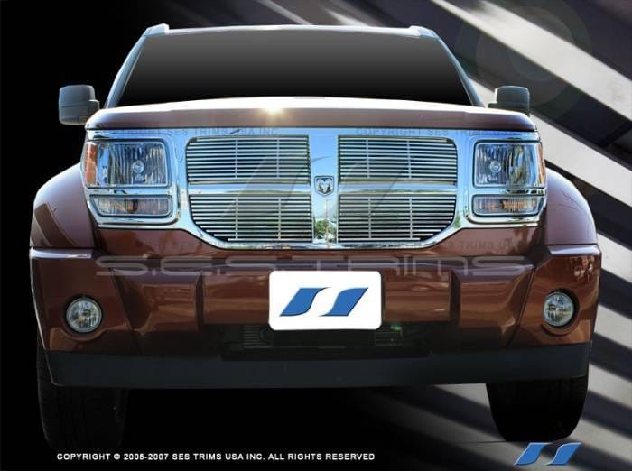 Dodge Nitro SES Trim Billet Grille - 304 Chrome Plated Stainless Steel - CG156