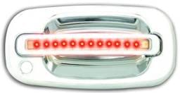 GMC Sierra IPCW LED Door Handle - Front - Chrome - Both Sides with Key Hole - 1 Pair - CLR99C18F