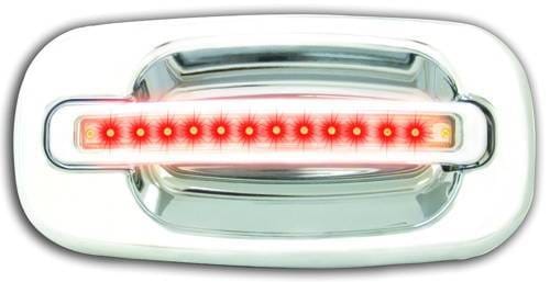 GMC Sierra IPCW LED Door Handle - Front - Chrome - Right Side without Key Hole - 1 Pair - CLR99C18F1