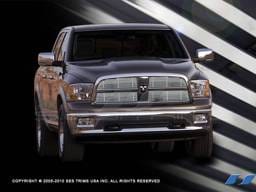 Dodge Ram SES Trim Billet Grille - 304 Chrome Plated Stainless Steel - CG219