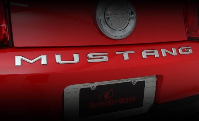 Ford Mustang Defenderworx Letters - Pair - Chrome - 900722