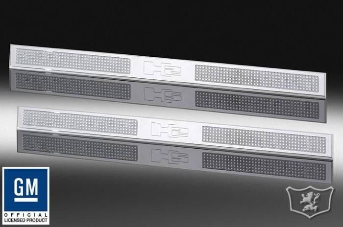 Hummer H2 Defenderworx Door Sills Set - Set of 4 - Chrome - H2PPC05114