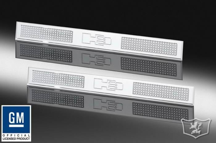 Hummer H3 Defenderworx Door Sill Set - Set of 2 - Chrome - H3PPC05111