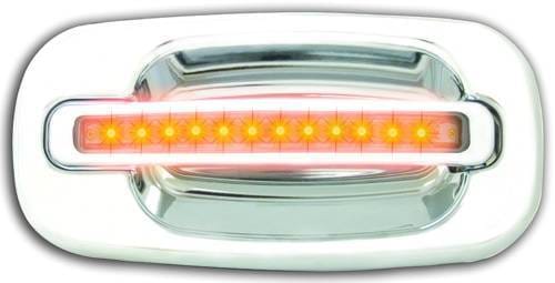 GMC Sierra IPCW LED Door Handle - Front - Chrome - Right Side without Key Hole - 1 Pair - CLY99C18F1