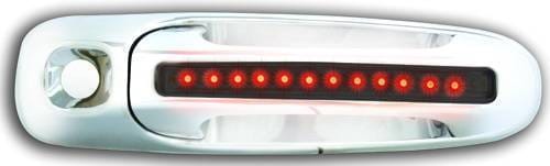 Dodge Dakota IPCW LED Door Handle - Front - Chrome - Both Sides with Key Hole - 1 Pair - DLR02S04F