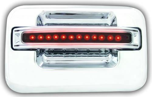 Ford F250 IPCW LED Door Handle - Rear - Chrome without Key Hole - 1 Pair - FLR04SR