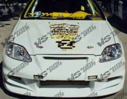 Honda Civic 2DR VIS Racing Invader-6 Full Body Kit - 96HDCVC2DINV6-099