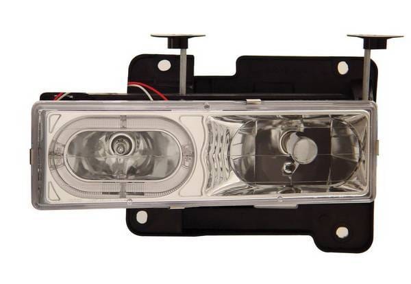 Chevrolet Blazer Anzo Headlights - Crystal with Halo Carbon Fiber - 111006