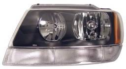 Jeep Grand Cherokee Anzo Headlights - Crystal & Chrome - 111042