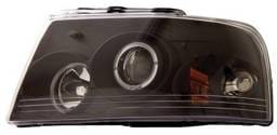 Ford Expedition Anzo Projector Headlights - with Halo Black - 111024