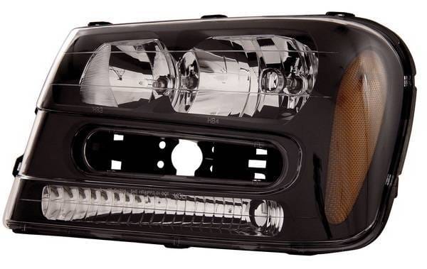Chevrolet Trail Blazer Anzo Headlights - Black with Amber Reflectors - 111072
