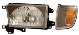 Toyota 4Runner Anzo Headlights - Black with Amber Reflectors - 111077