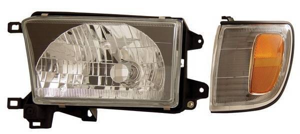 Toyota 4Runner Anzo Headlights - Black with Amber Reflectors - 111077