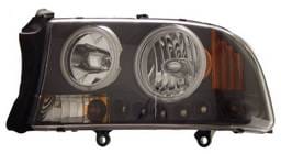 Dodge Dakota Anzo Headlights - Crystal Clear Black with Amber Reflectors - 1PC - 111085
