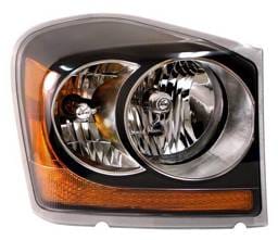 Dodge Durango Anzo Headlights - Black with Amber Reflectors - 111110