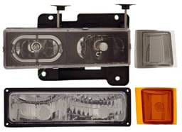 Chevrolet CK Truck Anzo Headlights - Crystal & Black - 111100