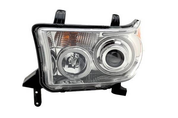 Toyota Tundra Anzo Projector Headlights - Chrome with Halos - CCFL - 111130