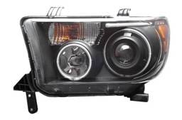 Toyota Sequoia Anzo Projector Headlights - Black with Halos - CCFL - 111135