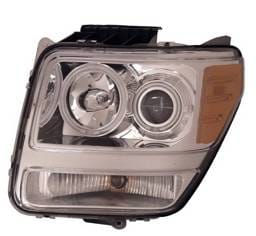 Dodge Nitro Anzo Projector Headlights - Halo Chrome & Clear Amber- CCFL - 111139