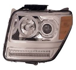 Dodge Nitro Anzo Projector Headlights - G2 Halo Chrome & Clear Amber- CCFL - 111144