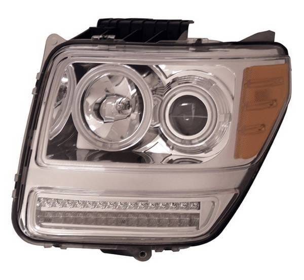 Dodge Nitro Anzo Projector Headlights - G2 Halo Chrome & Clear Amber- CCFL - 111144