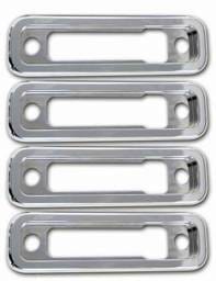 Pro-One Smooth Chrome Billet Marker Light Bezels - Set - H20008SC