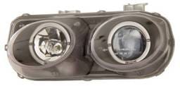 Acura Integra Anzo Projector Headlights - with Halo Black - 121005