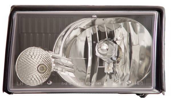 Ford Mustang Anzo Headlights - Crystal & Black - 121035