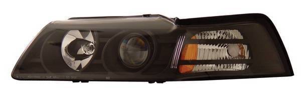 Ford Mustang Anzo Projector Headlights - Black - 121042