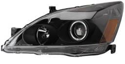 Honda Accord Anzo Projector Headlights - with Halo Black - 121046