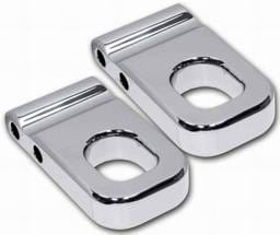 Pro-One Smooth Chrome Billet Front Tow Eyes - Pair - H20010SC