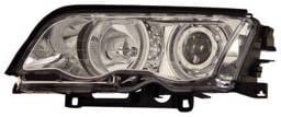 BMW 3 Series 4DR Anzo Projector Headlights - with Halo Chrome - 121016