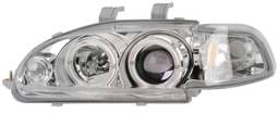 Honda Civic 2DR Anzo Projector Headlights - with Halo Chrome - 1PC - 121065