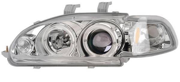 Honda Civic 2DR Anzo Projector Headlights - with Halo Chrome - 1PC - 121065