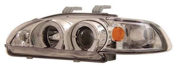 Honda Civic 4DR Anzo Projector Headlights - with Halo Chrome - 1PC - 121066